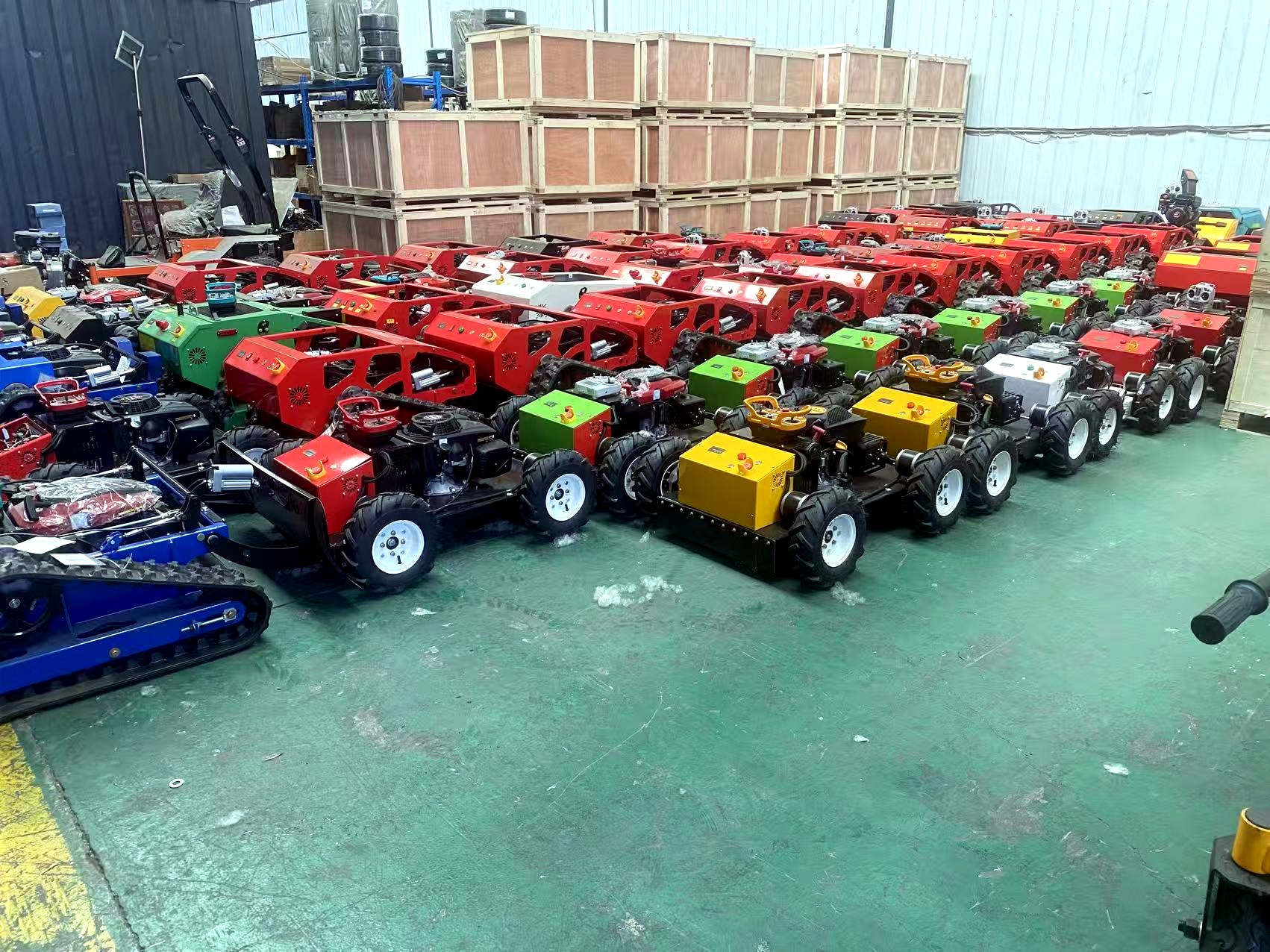 Remote mower factory inventory lineup
